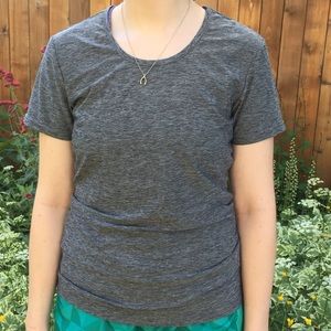 Grey athletic wear from 32* cool weather proof